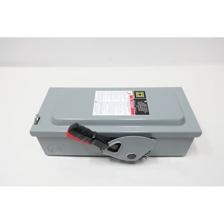 Square D 3P 30A AMP 600V-AC FUSIBLE DISCONNECT SWITCH CH361